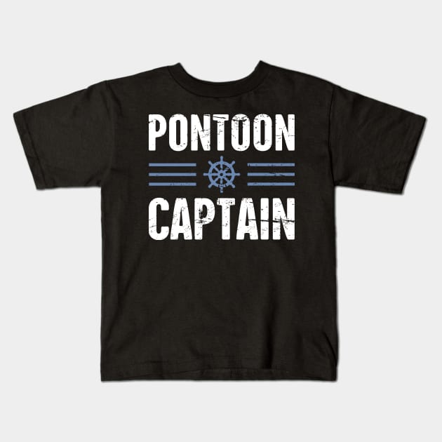 Pontoon Captain Kids T-Shirt by MeatMan